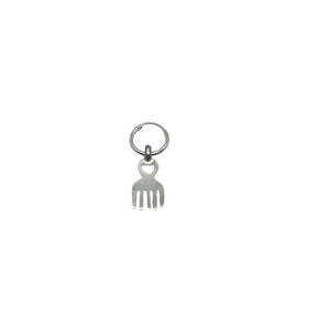 Boucle d'oreille argent 925 sterling pendentif peigne
